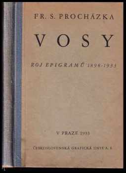 Vosy. Roj epigramů 1898 - 1933