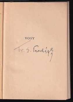 František Serafínský Procházka: Vosy. Roj epigramů 1898 - 1933
