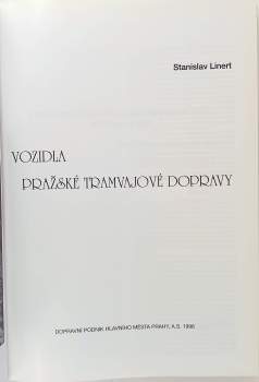 Stanislav Linert: Vozidla pražské tramvajové dopravy