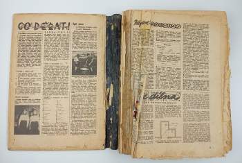 Karel Bureš: Vpřed - ročník 5. - 1949/50 - čísla 1 - 48 - ILUSTRACE ZDENĚK BURIAN