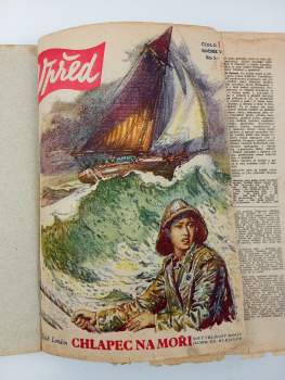 Karel Bureš: Vpřed - ročník 5. - 1949/50 - čísla 1 - 48 - ILUSTRACE ZDENĚK BURIAN