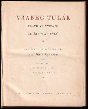 Josef Hais Týnecký: Vrabec tulák