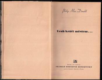 Philip MacDonald: Vrah kráčí městem