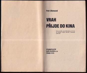 Jan Otčenášek: Vrah přijde do kina