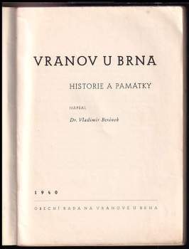 Vladimír Beránek: Vranov u Brna