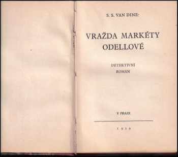 S. S. van Dine: Vražda Markéty Odellové