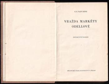 S. S. van Dine: Vražda Markéty Odellové