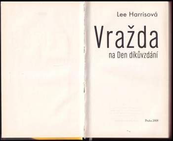 Lee Harris: Vražda na Den díkůvzdání