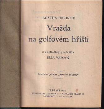 Agatha Christie: Vražda na golfovém hřišti