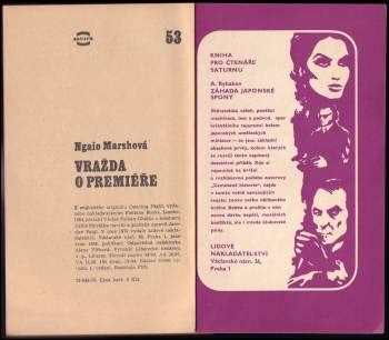 Ngaio Marsh: Vražda o premiéře