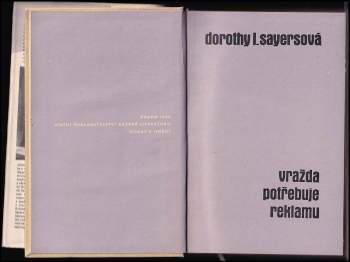 Dorothy L Sayers: Vražda potřebuje reklamu