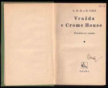 G. D. H Cole: Vražda v Crome House