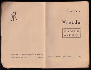 J Aubry: Vražda v hotelu Aldorf