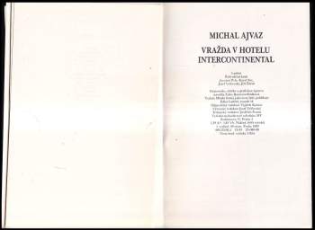 Michal Ajvaz: Vražda v hotelu Intercontinental