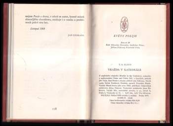 T. S Eliot: Vražda v katedrále