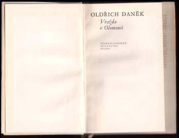 Oldřich Daněk: Vražda v Olomouci