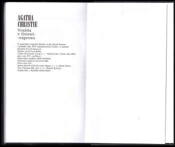 Agatha Christie: Vražda v Orient-expresu