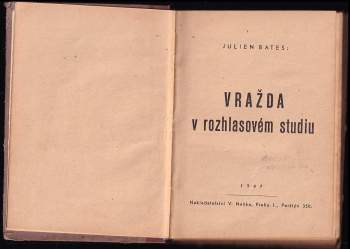 Vladimír Jirousek: Vražda v rozhlasovém studiu