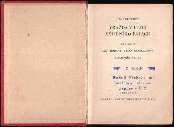 Vražda v ulici soudního paláce