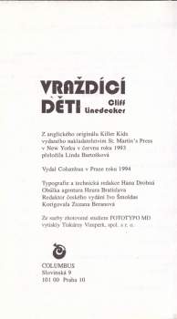 Clifford L Linedecker: Vraždící děti