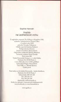 Sophie Hannah: Vraždy na Ledňáčkově vrchu