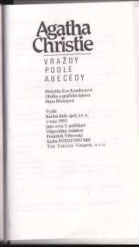 Agatha Christie: Vraždy podle abecedy