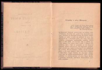 Edgar Allan Poe: Vraždy v ulici Morgue ; Studně a kyvadlo