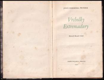 José Herrera Petere: Vrcholky Extremadury