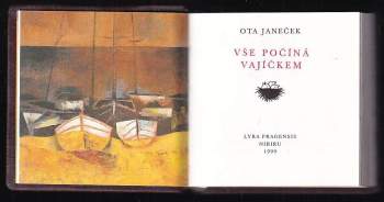 Ota Janeček: Vše počíná vajíčkem