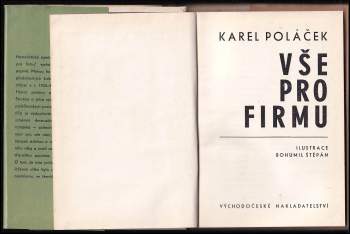 Karel Poláček: Vše pro firmu