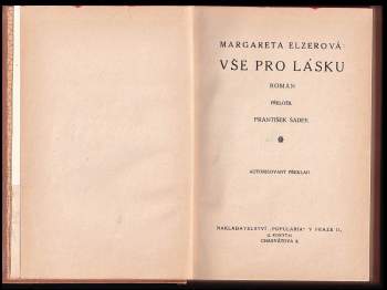 Margarete Elzer: Vše pro lásku
