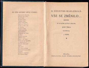 Hedwig Courths-Mahler: Vše se změnilo