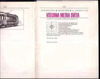 Josef Křivánek: Všechna metra světa
