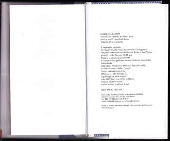 Robert Fulghum: Všechno, co opravdu potřebuju znát, jsem se naučil v mateřské školce