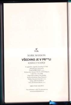 Mark Manson: Všechno je v pr**li