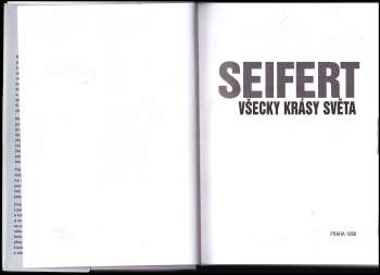 Jaroslav Seifert: Všecky krásy světa