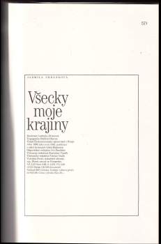 Jarmila Urbánková: Všecky moje krajiny