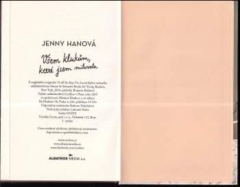 Jenny Han: Všem klukům, které jsem milovala