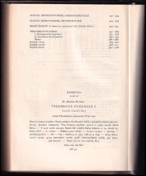 Radim Kettner: Všeobecná geologie