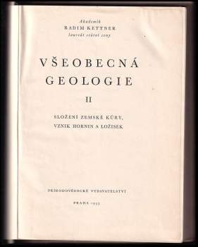Radim Kettner: Všeobecná geologie