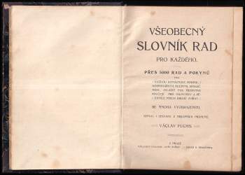 Václav Fuchs: Všeobecný slovník rad pro každého