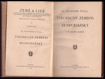 František Štůla: Všeobecný zeměpis hospodářský