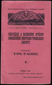 Všetečné a bezbožné otázky nábožného doktora theologie Zapaty