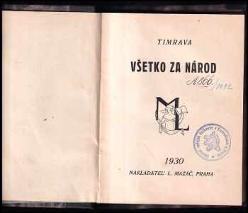 Timrava: Všetko za národ