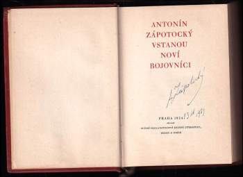 Antonín Zápotocký: Vstanou noví bojovníci