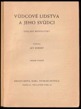 Lev Borský: Vůdcové lidstva a jeho svůdci
