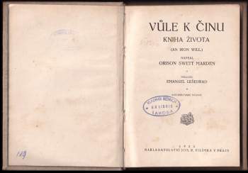 Orison Swett Marden: Vůle k činu