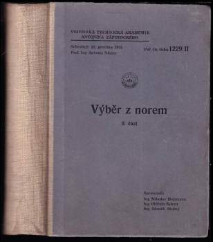 Miloslav Holzmann: Výběr z norem