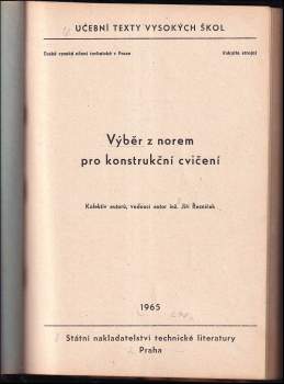 Jiří Řezníček: Výběr z norem pro konstrukční cvičení