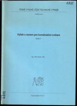 Otto Denk: Výběr z norem pro konstrukční cvičení